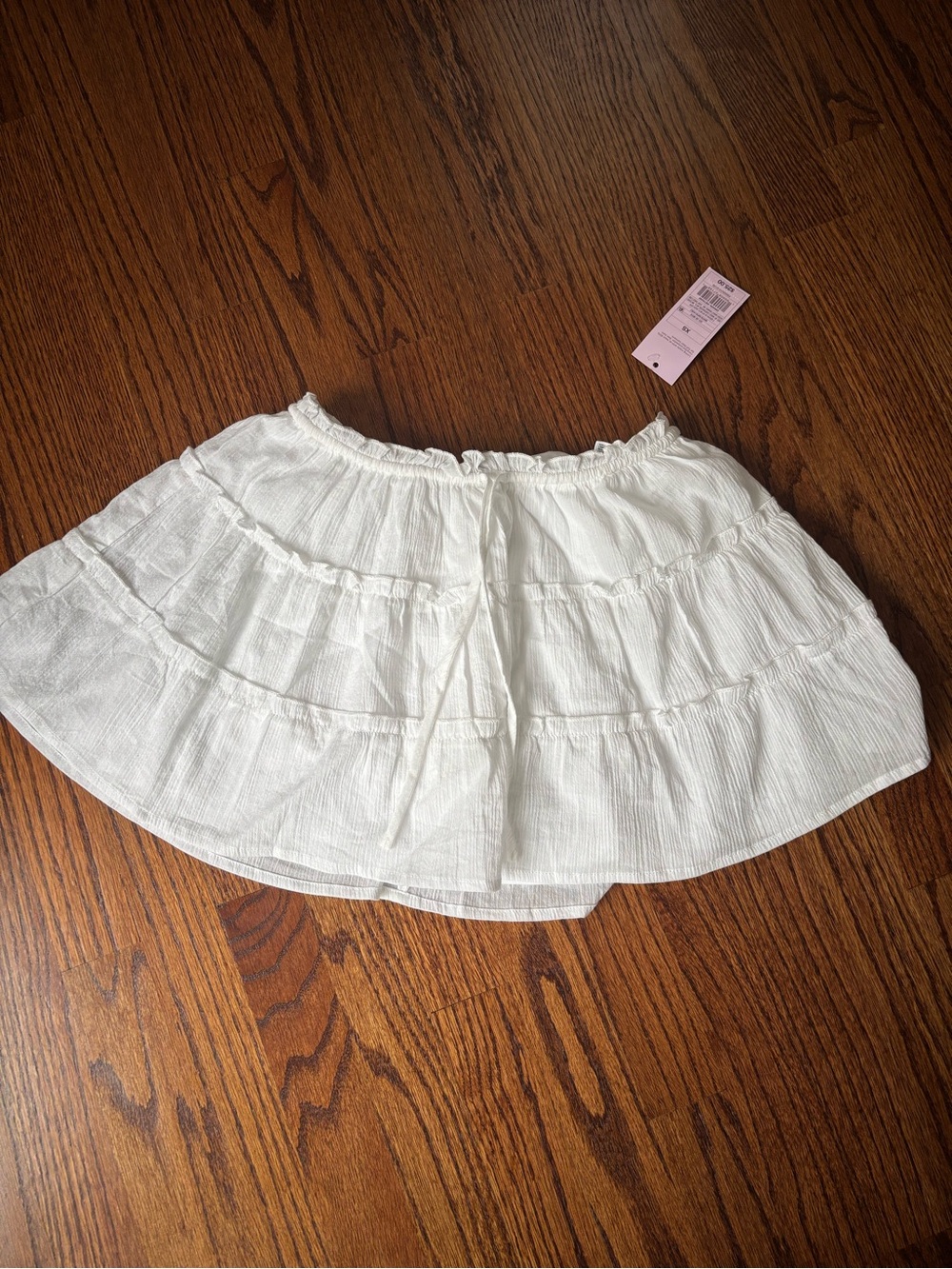 Target White Tiered Mini Skirt with Ruffle Waist